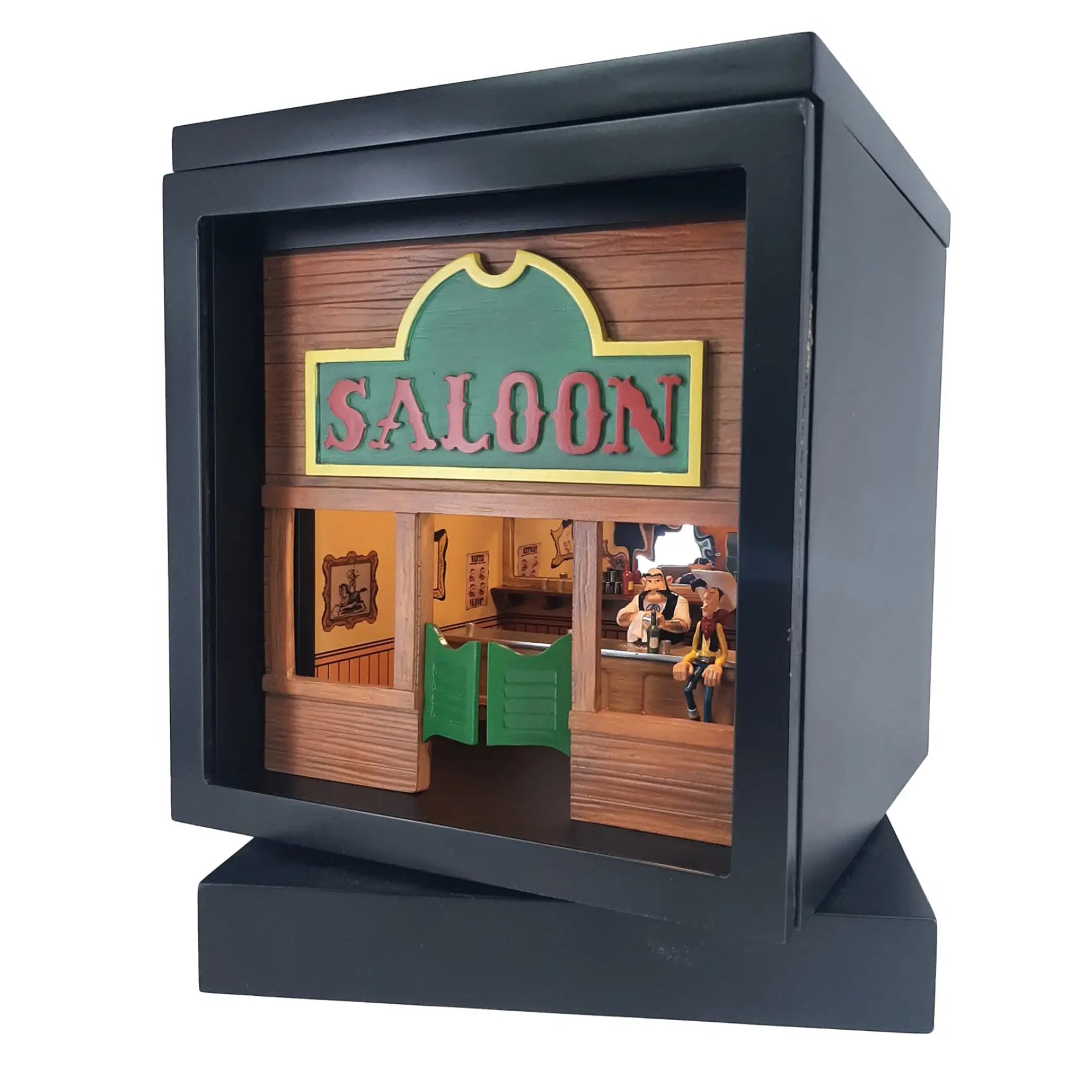 PIXIRAMA - Lucky Luke Saloon Figurine - La Case Au Tresor