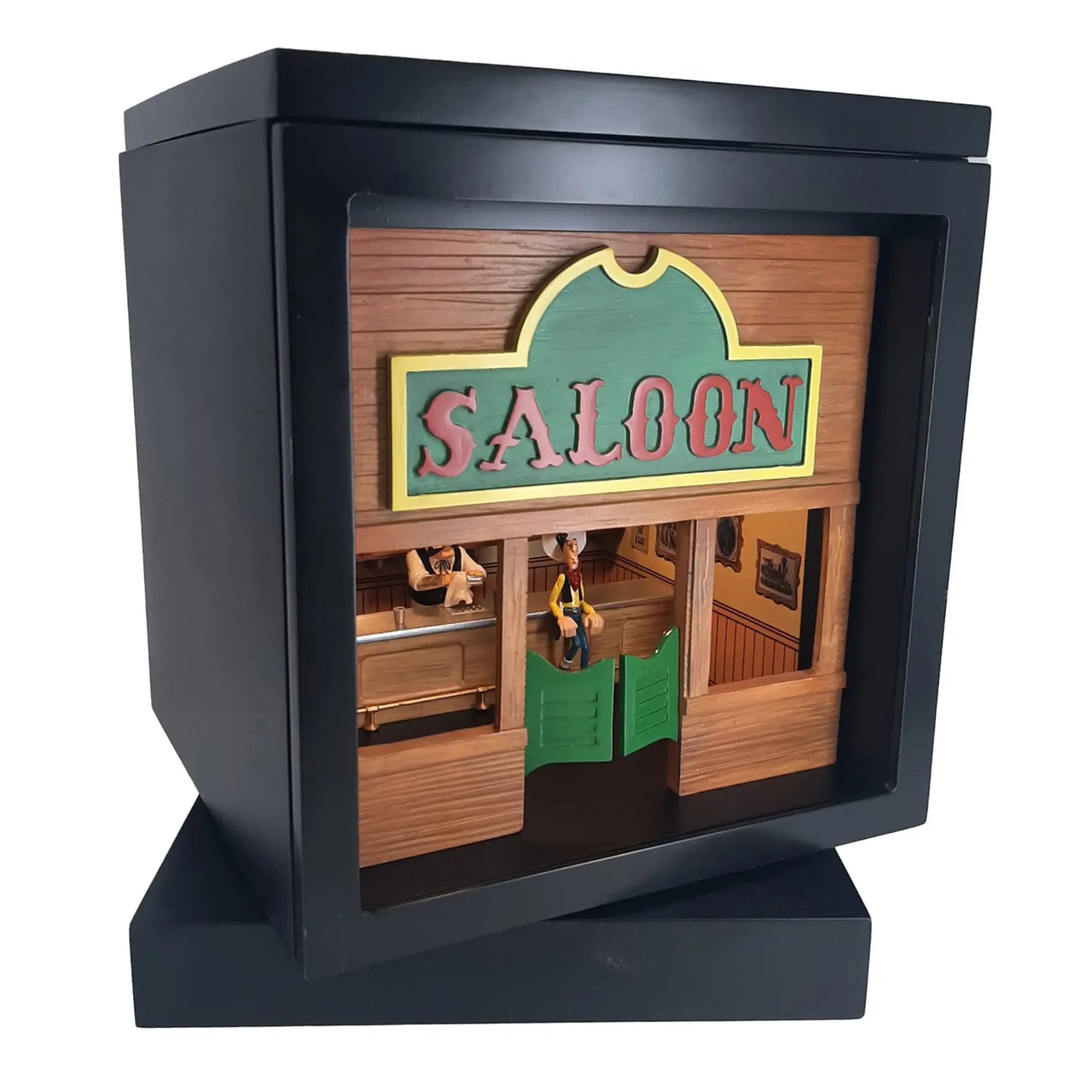 PIXIRAMA - Lucky Luke Saloon Figurine - La Case Au Tresor