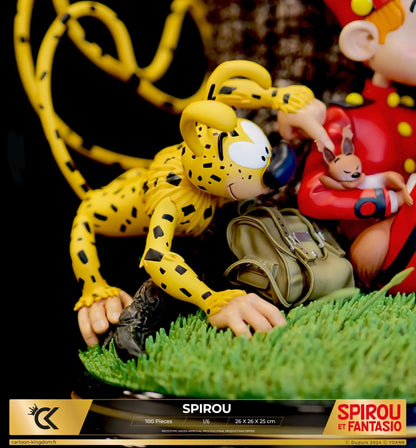 SPIROU - MARSUPILAMI - HOMMAGE A FRANQUIN 1/6e (100 EX) - La Case Au Tresor