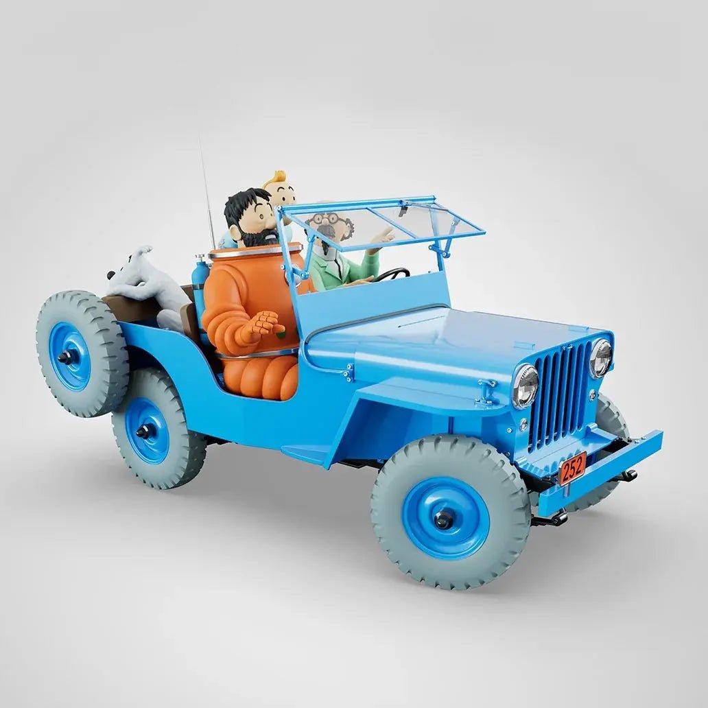 Tintin - La Jeep Bleue "Objectif Lune" 1:8 - La Case Au Tresor