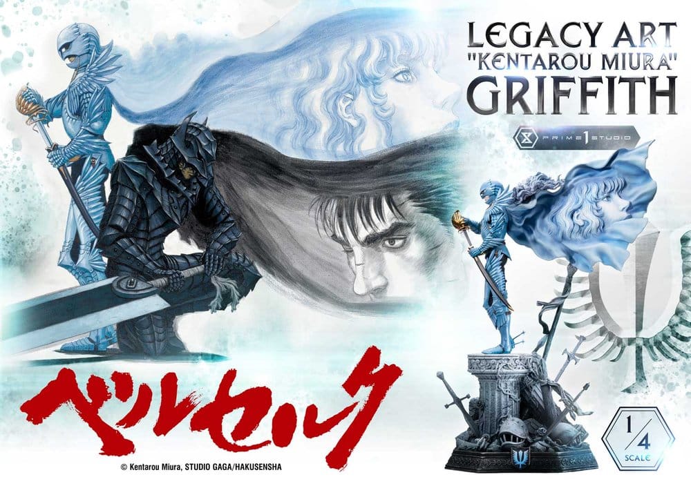 Griffith Berserk, statuette Legacy Art Kentarou Miura à l'échelle 1/4 par Prime 1 Studio - vue 11